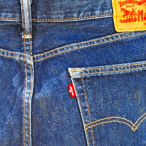 Levis 505 Fly W36 L32 Straight Leg Jeans Ac - Picture 1 of 3